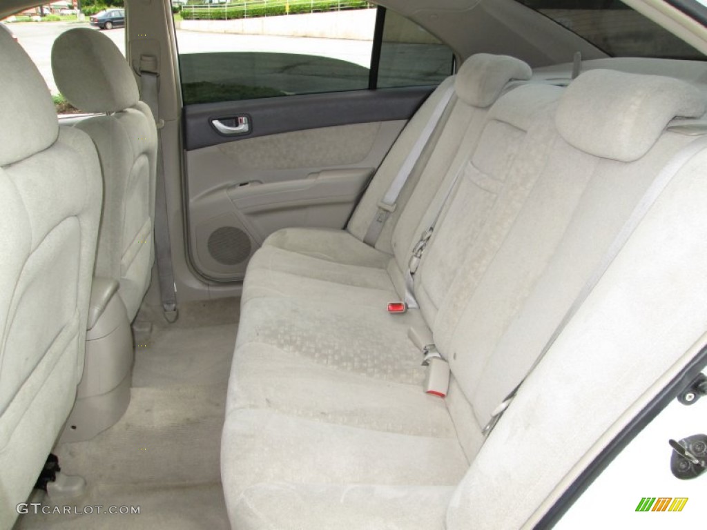 2007 Sonata GLS - Arctic White / Beige photo #18