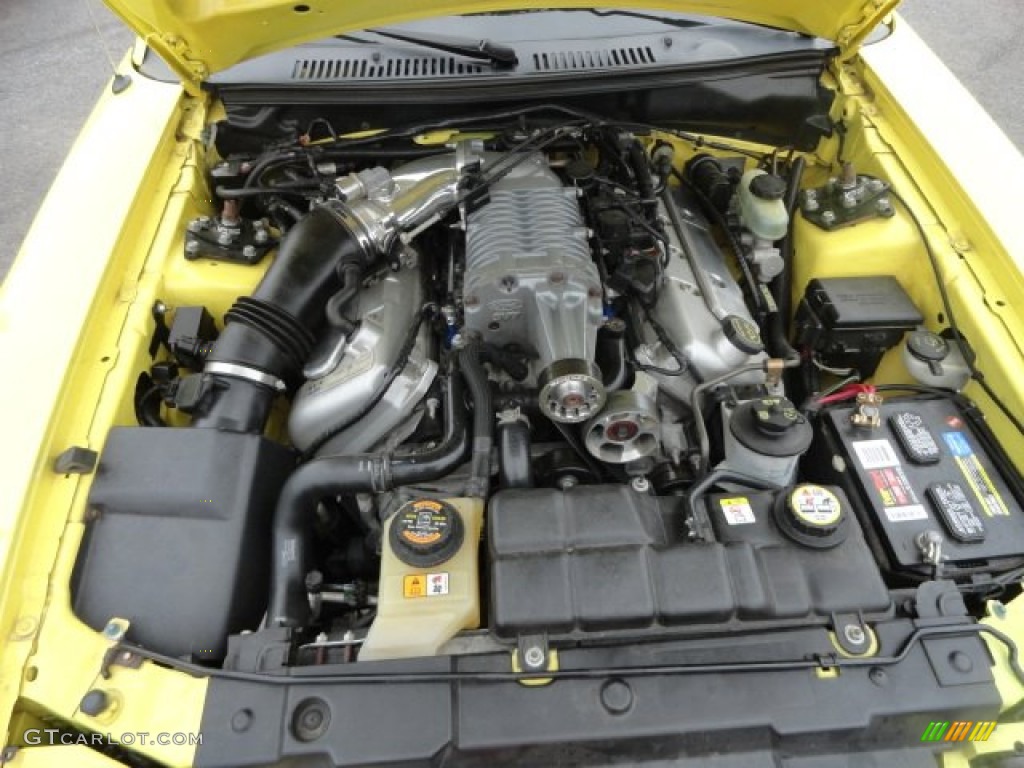 2003 Ford Mustang Cobra Coupe 4.6 Liter SVT Supercharged DOHC 32-Valve V8 Engine Photo #83035417
