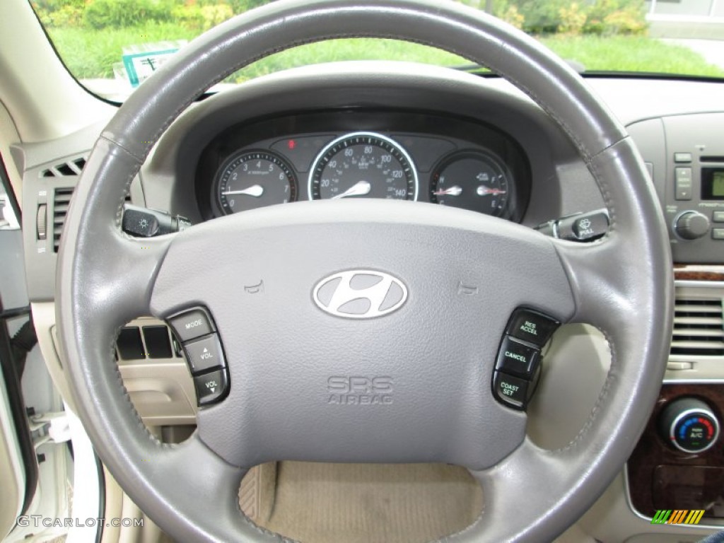 2007 Sonata GLS - Arctic White / Beige photo #21