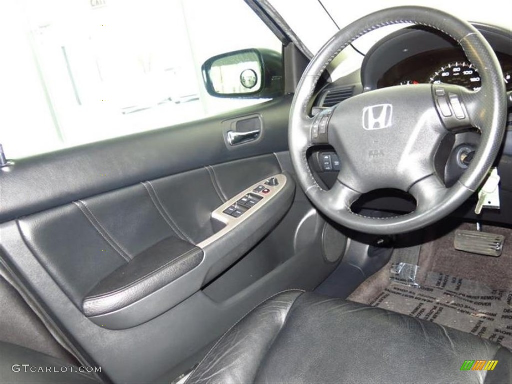 2006 Accord EX-L V6 Sedan - Sapphire Blue Pearl / Black photo #11