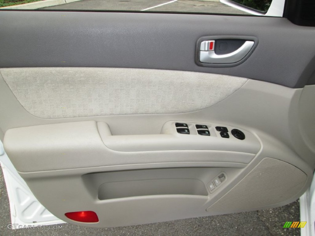 2007 Sonata GLS - Arctic White / Beige photo #24