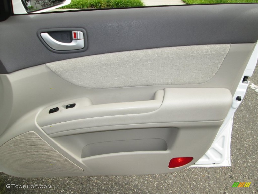 2007 Sonata GLS - Arctic White / Beige photo #25
