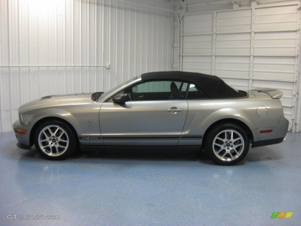 2009 Mustang Shelby GT500 Convertible - Vapor Silver Metallic / Black/Black photo #1