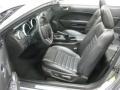 Black/Black 2009 Ford Mustang Shelby GT500 Convertible Interior Color