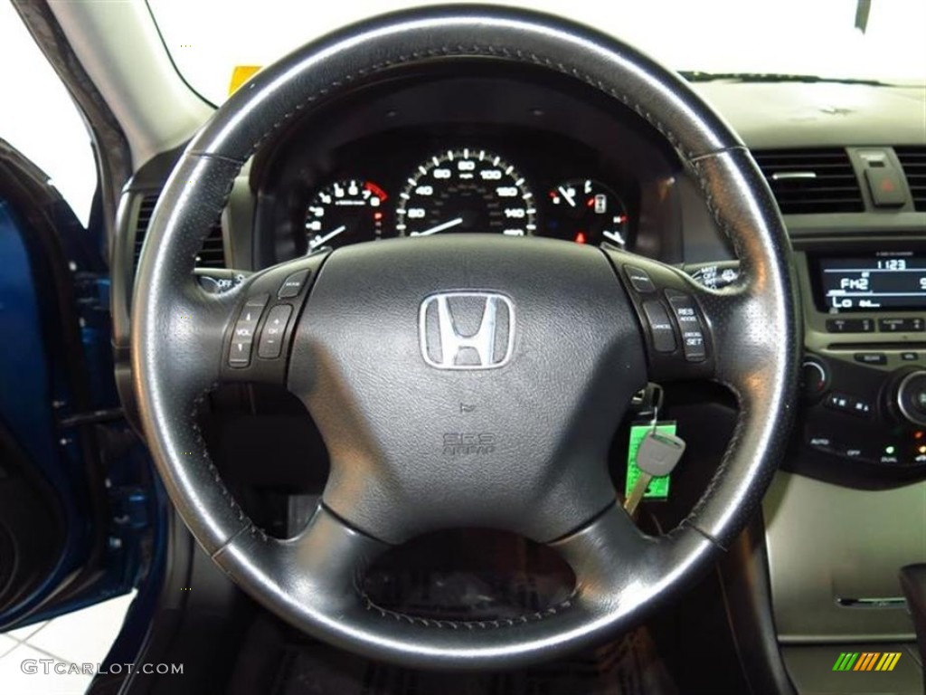 2006 Accord EX-L V6 Sedan - Sapphire Blue Pearl / Black photo #27