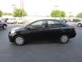 2012 Black Sand Pearl Toyota Yaris Sedan  photo #4