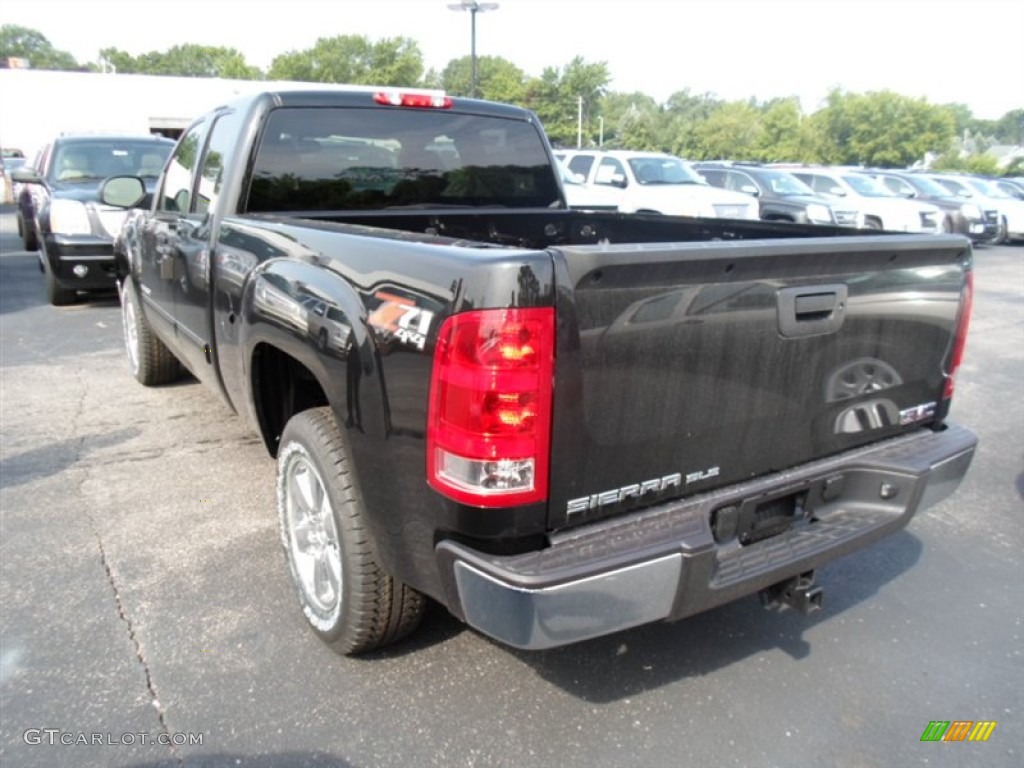2013 Sierra 1500 SLE Extended Cab 4x4 - Onyx Black / Ebony photo #5