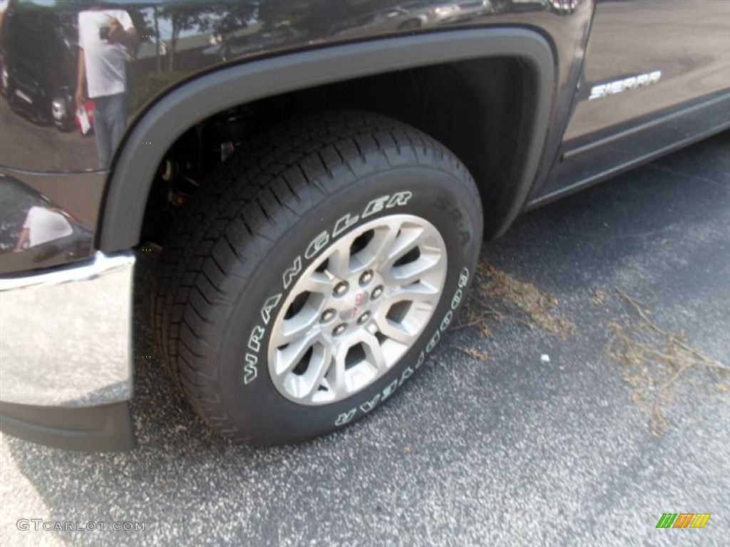 2014 Sierra 1500 SLE Crew Cab 4x4 - Iridium Metallic / Jet Black photo #3