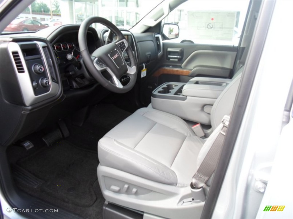 2014 Sierra 1500 SLT Crew Cab 4x4 - Quicksilver Metallic / Jet Black/Dark Ash photo #4