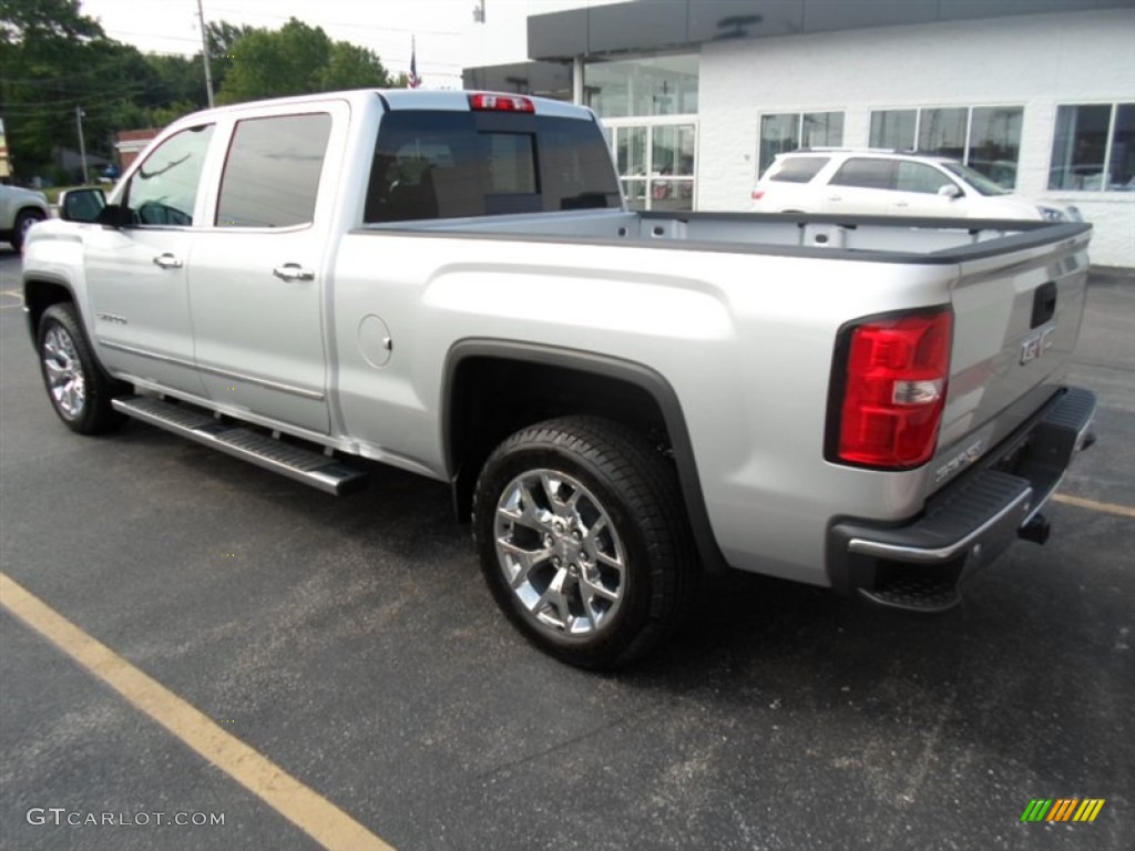 2014 Sierra 1500 SLT Crew Cab 4x4 - Quicksilver Metallic / Jet Black/Dark Ash photo #6