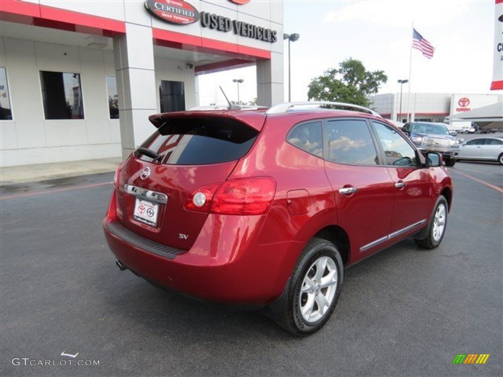 2011 Rogue S - Cayenne Red / Black photo #7