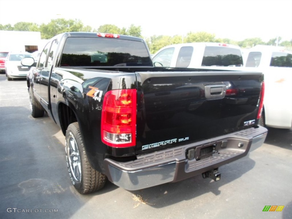 2013 Sierra 1500 SLE Extended Cab 4x4 - Onyx Black / Ebony photo #5