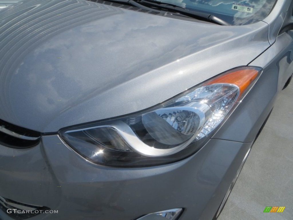 2013 Elantra Limited - Titanium Gray Metallic / Gray photo #9