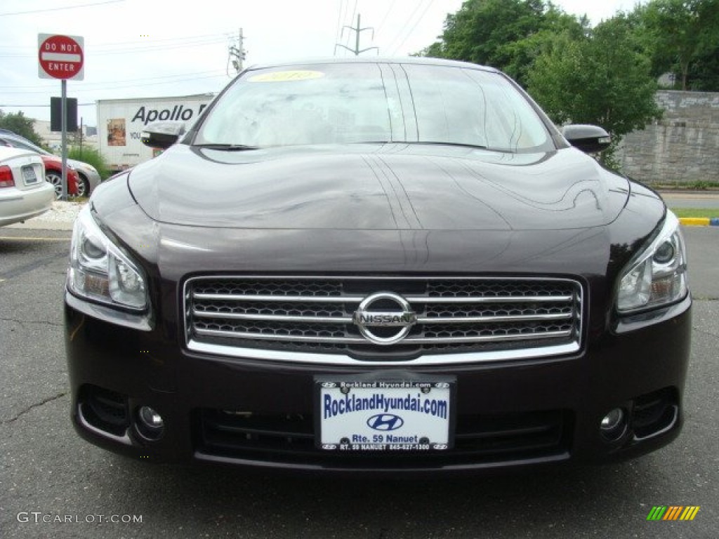 2010 Maxima 3.5 SV - Crimson Black / Charcoal photo #2