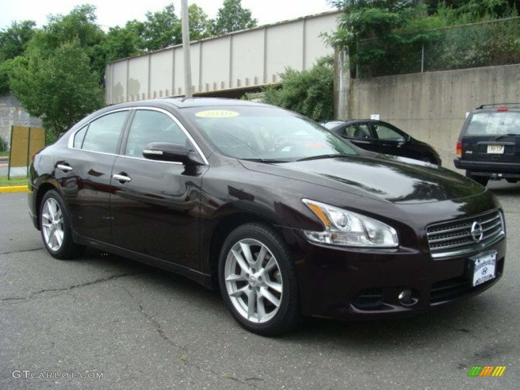 2010 Maxima 3.5 SV - Crimson Black / Charcoal photo #3