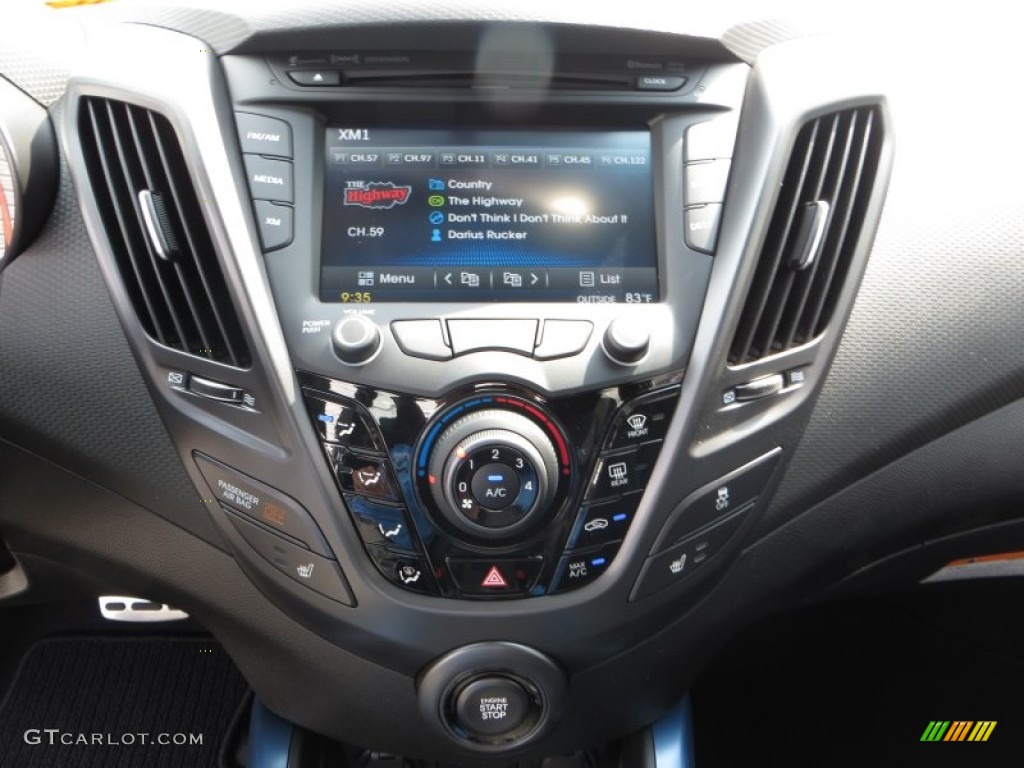 2013 Veloster Turbo - Matte Gray / Blue photo #27