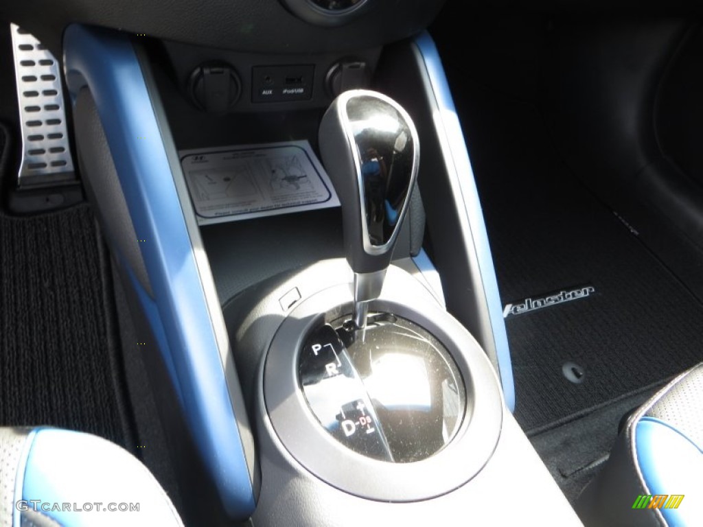 2013 Veloster Turbo - Matte Gray / Blue photo #31