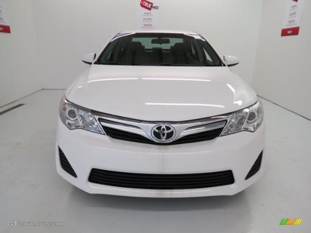 2013 Camry LE - Super White / Ivory photo #2