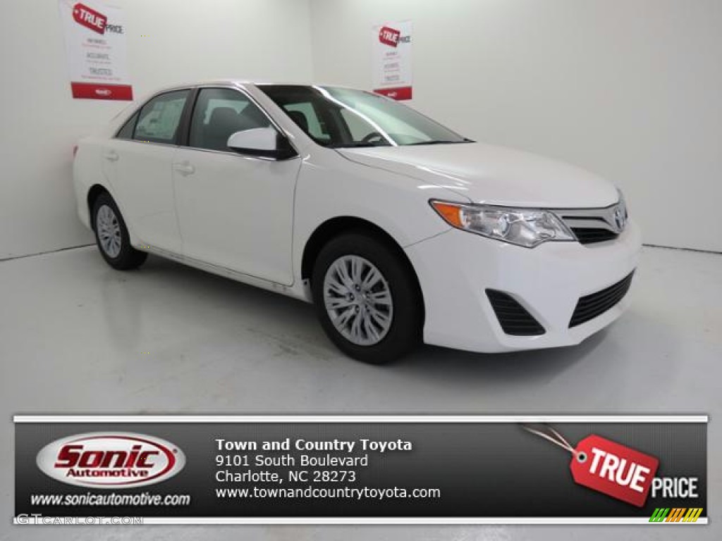 2013 Camry LE - Super White / Ash photo #1