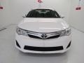 2013 Super White Toyota Camry LE  photo #2