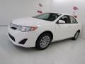 2013 Super White Toyota Camry LE  photo #3