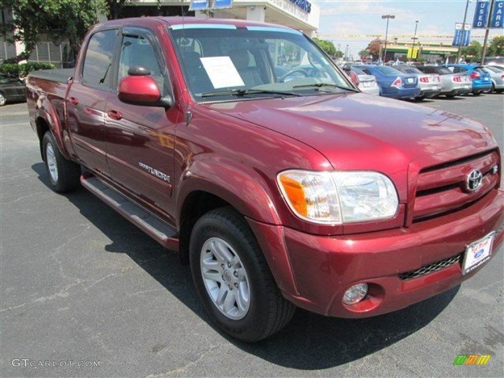 2006 Tundra Limited Double Cab 4x4 - Salsa Red Pearl / Taupe photo #1