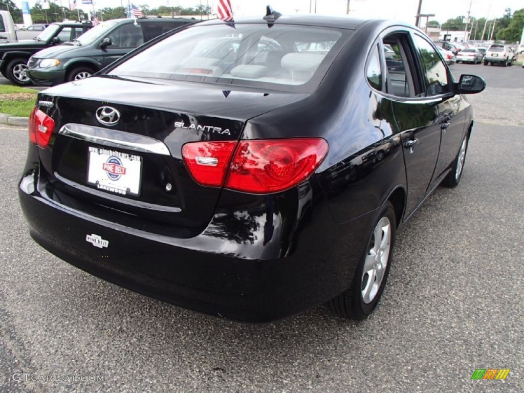 2010 Elantra SE - Ebony Black / Gray photo #4