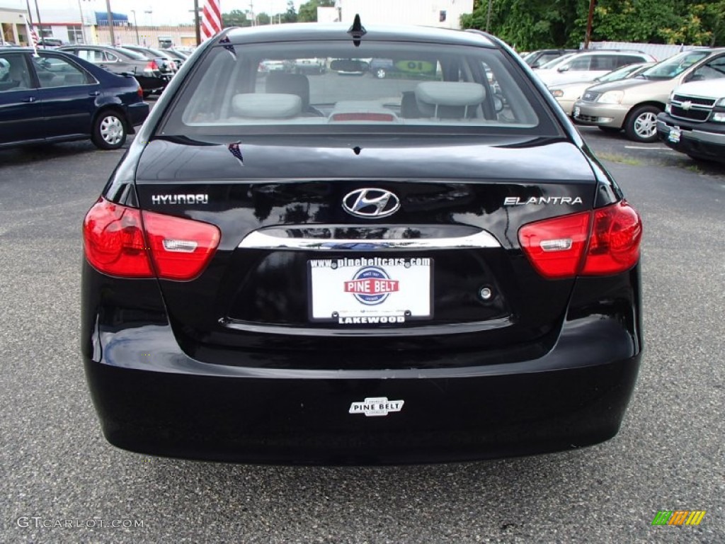 2010 Elantra SE - Ebony Black / Gray photo #5