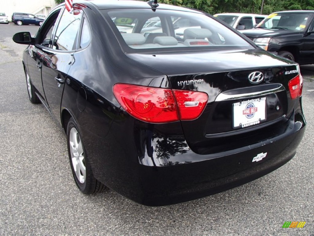 2010 Elantra SE - Ebony Black / Gray photo #6