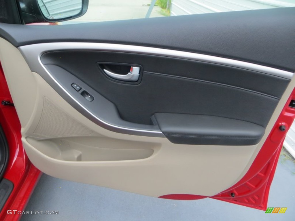 2013 Elantra GT - Volcanic Red / Beige photo #15