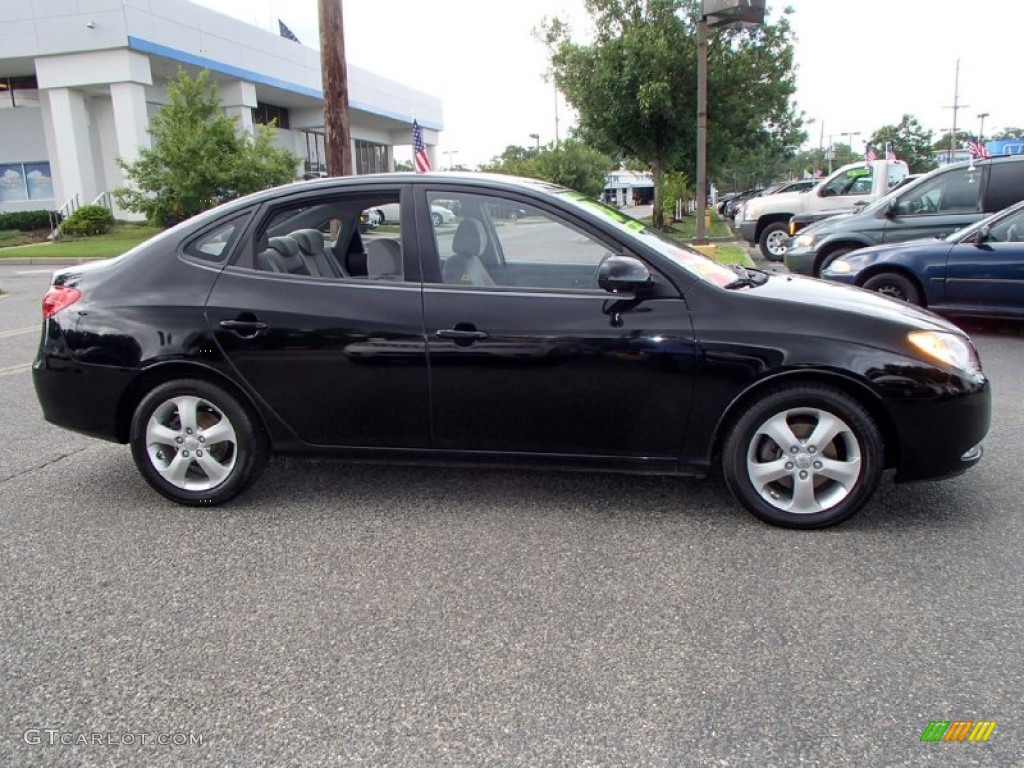 2010 Elantra SE - Ebony Black / Gray photo #7