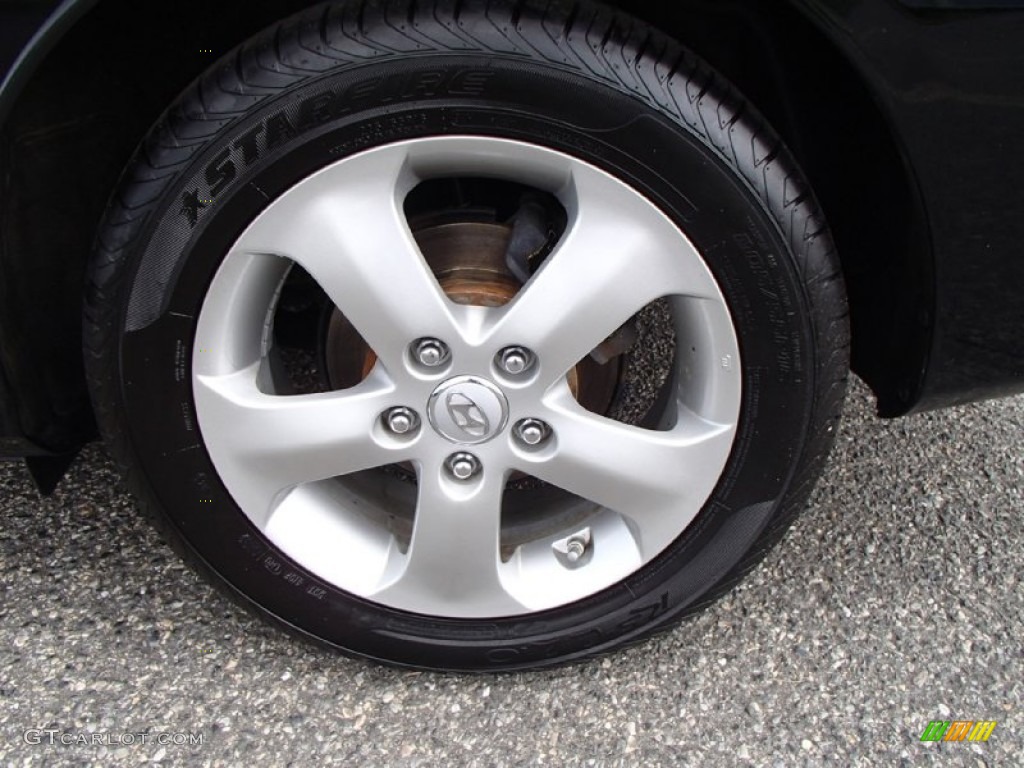 2010 Elantra SE - Ebony Black / Gray photo #8
