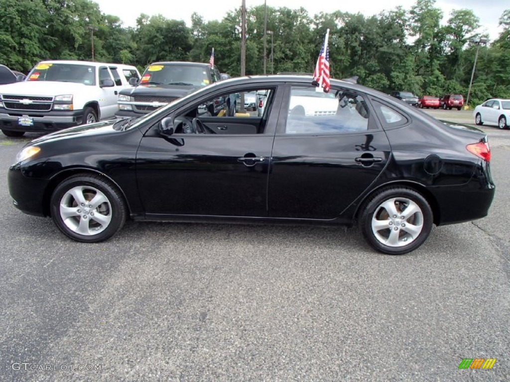 2010 Elantra SE - Ebony Black / Gray photo #9