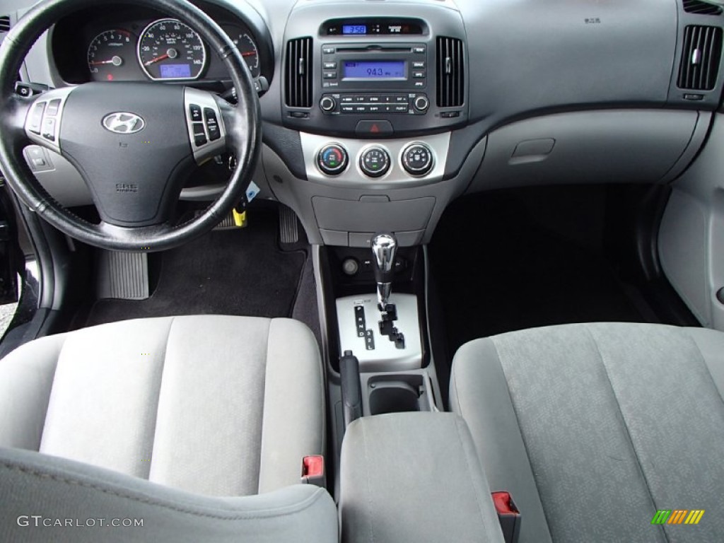 2010 Elantra SE - Ebony Black / Gray photo #11