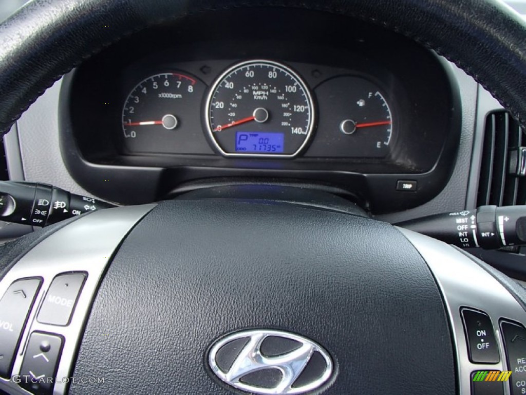 2010 Elantra SE - Ebony Black / Gray photo #12