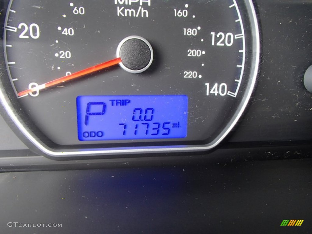 2010 Elantra SE - Ebony Black / Gray photo #13