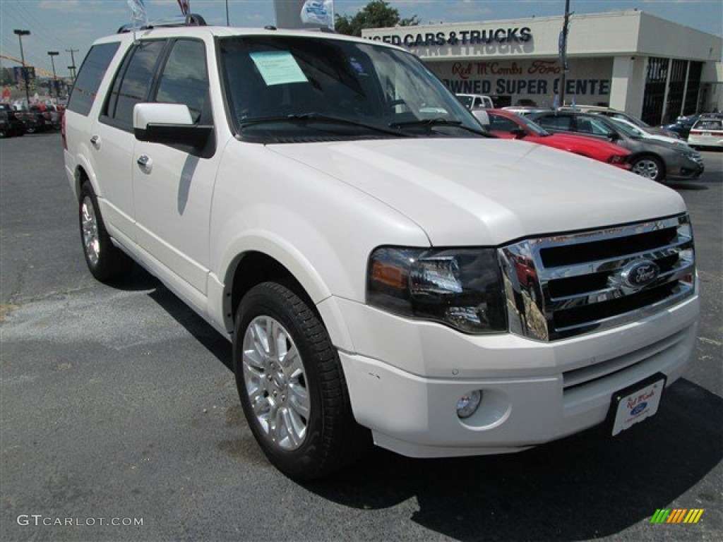 2012 Expedition Limited - White Platinum Tri-Coat / Charcoal Black photo #1