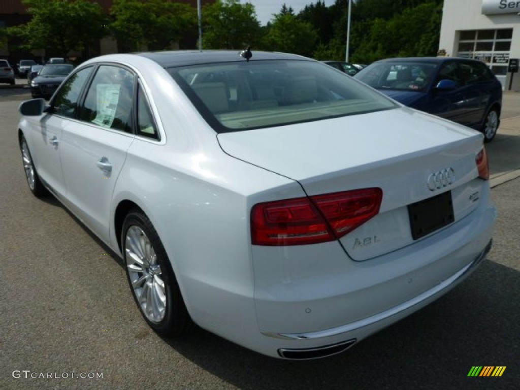 Ibis White 2014 Audi A8 L 4.0T quattro Exterior Photo #83046045