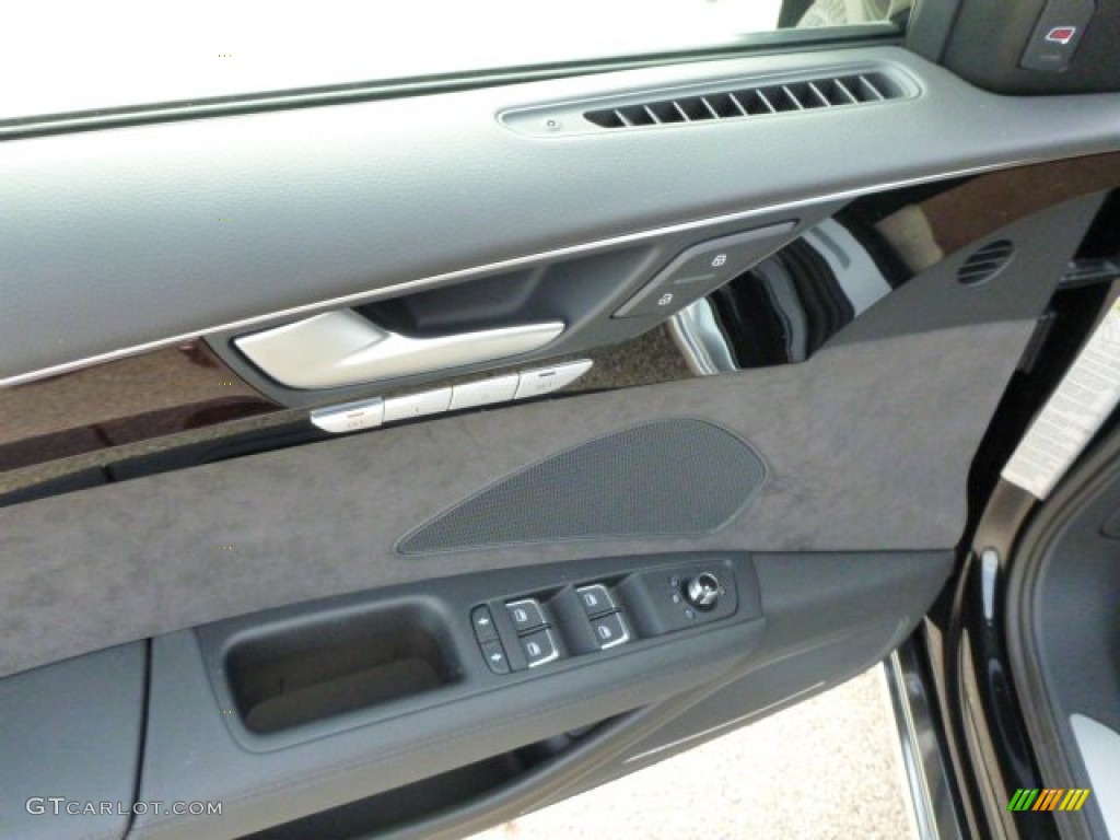 2014 Audi A8 L TDI quattro Black Door Panel Photo #83046589