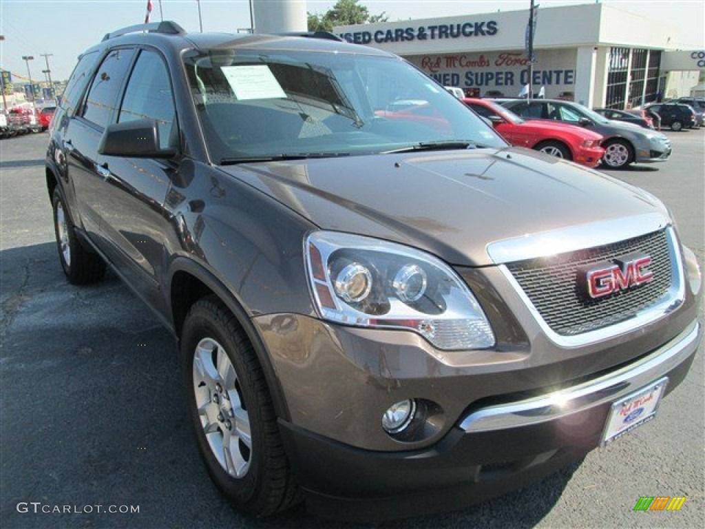 2012 Acadia SLE - Medium Brown Metallic / Ebony photo #1