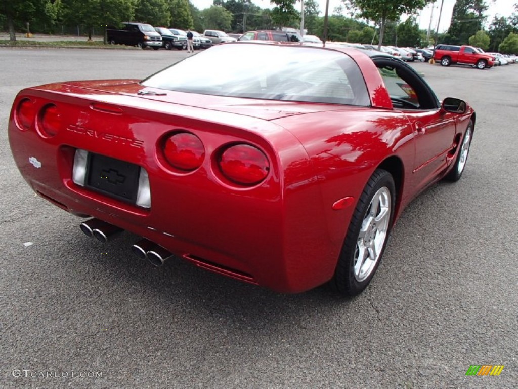 2000 Corvette Coupe - Magnetic Red Metallic / Light Oak photo #4