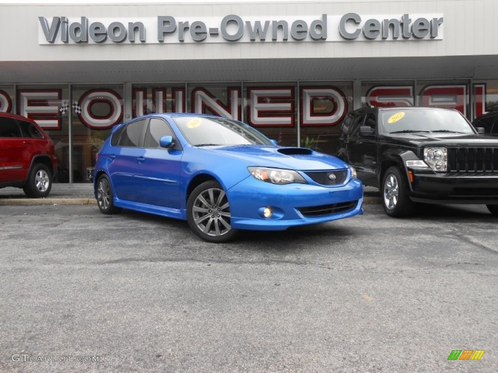 2010 Impreza WRX Wagon - WR Blue Pearl / Carbon Black photo #1