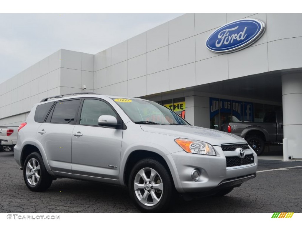 2009 RAV4 Limited V6 - Classic Silver Metallic / Ash Gray photo #1