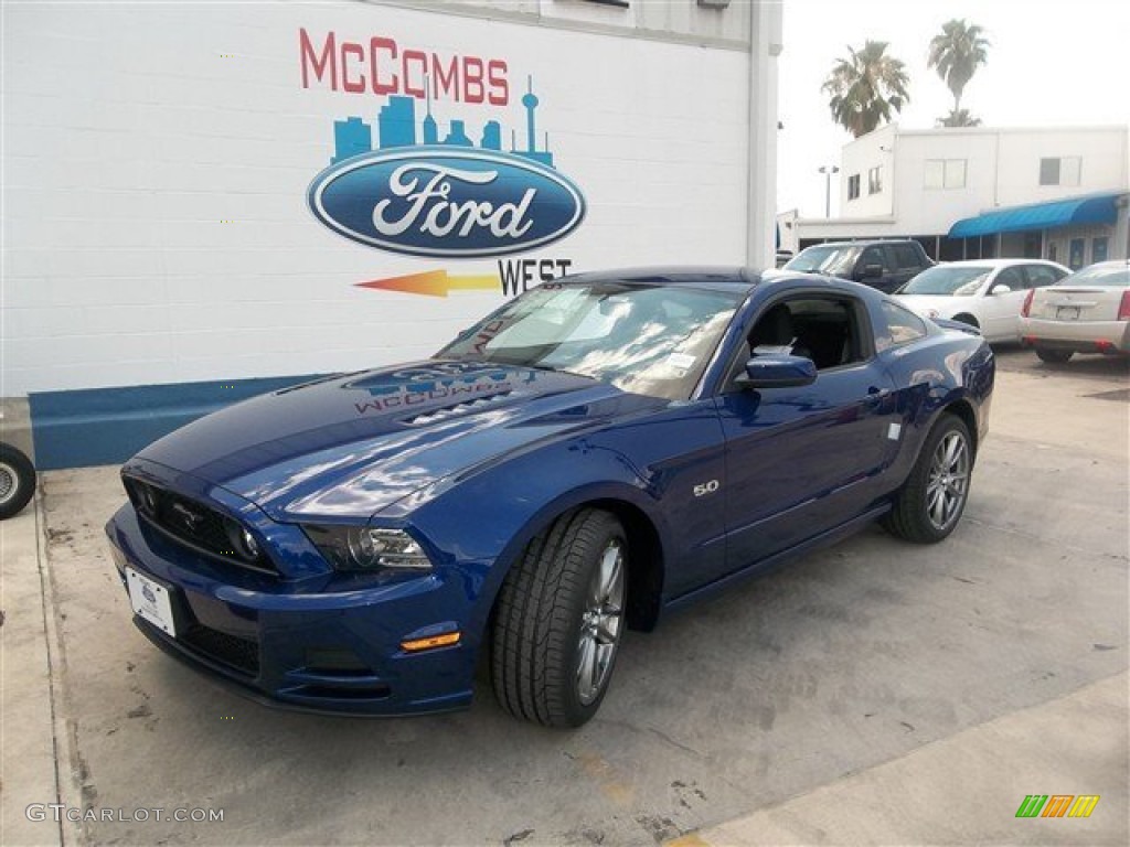 2014 Mustang GT Coupe - Deep Impact Blue / Charcoal Black photo #1