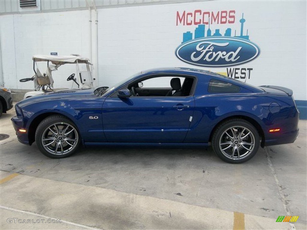 2014 Mustang GT Coupe - Deep Impact Blue / Charcoal Black photo #2