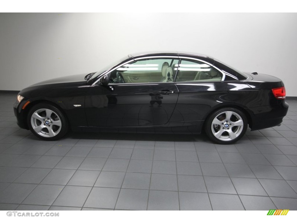 2010 3 Series 328i Convertible - Black Sapphire Metallic / Cream Beige photo #2