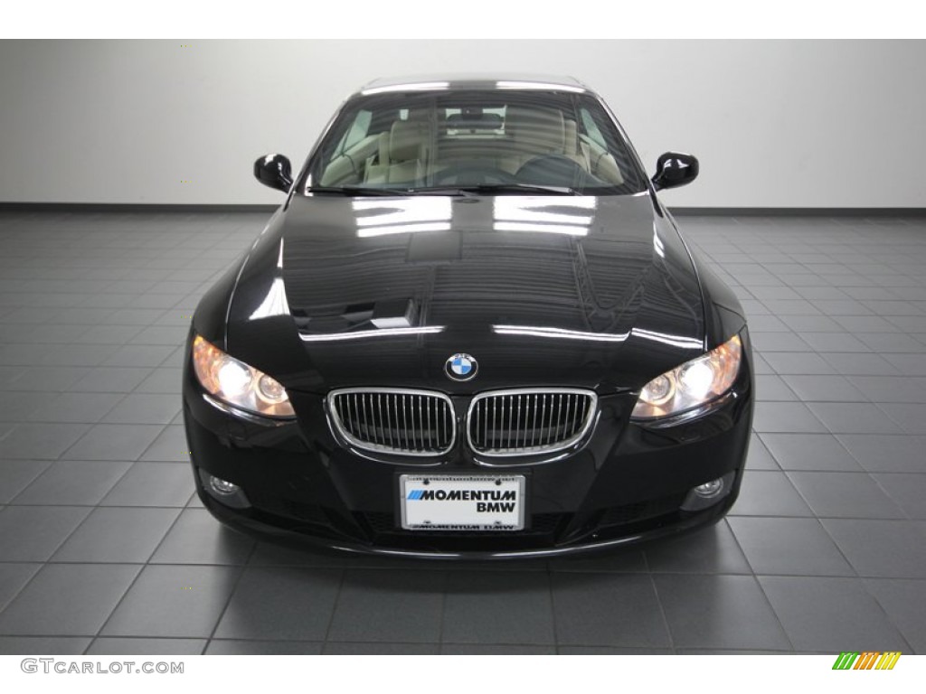 2010 3 Series 328i Convertible - Black Sapphire Metallic / Cream Beige photo #6