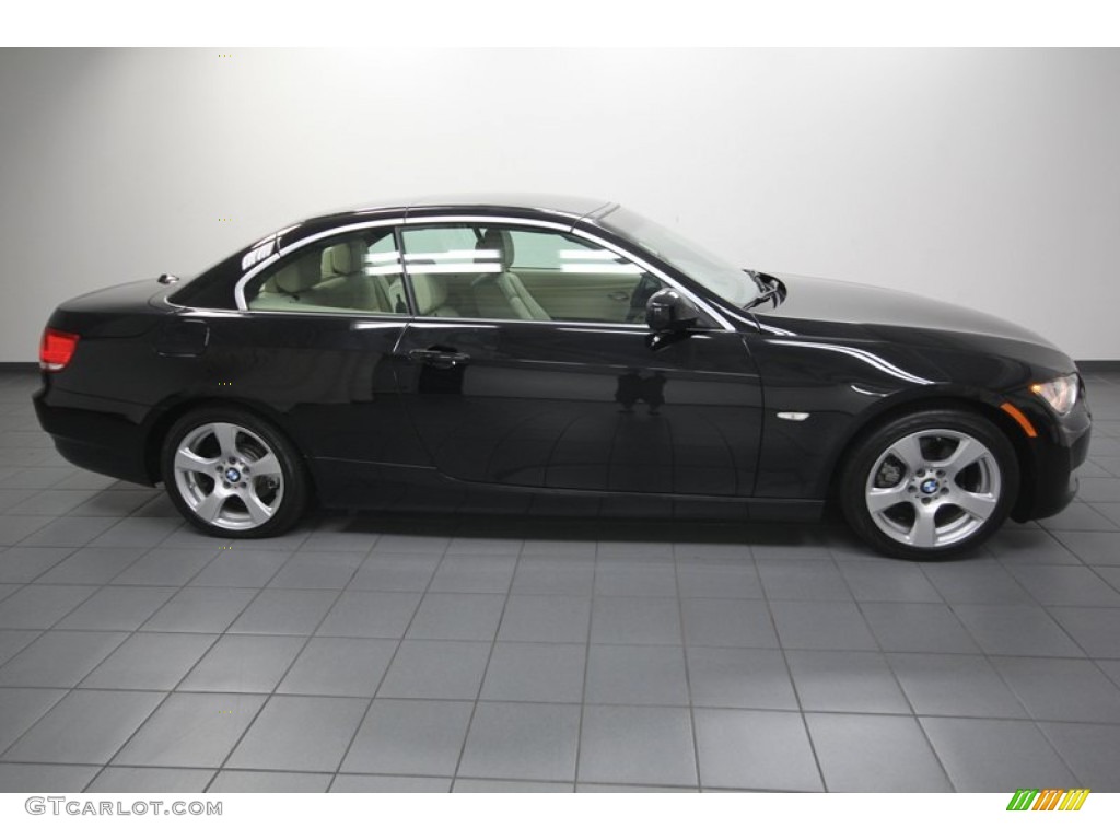 2010 3 Series 328i Convertible - Black Sapphire Metallic / Cream Beige photo #8