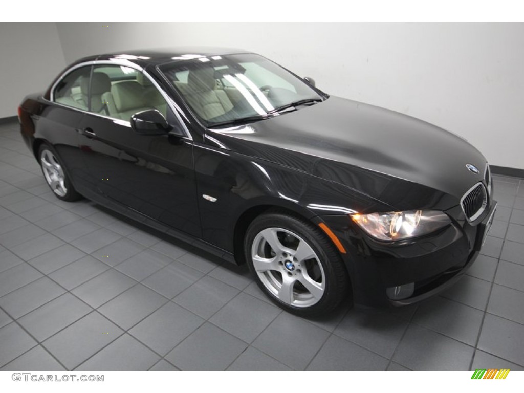 2010 3 Series 328i Convertible - Black Sapphire Metallic / Cream Beige photo #10