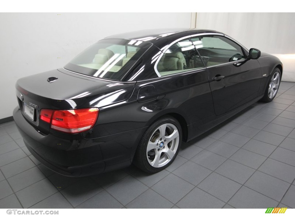 2010 3 Series 328i Convertible - Black Sapphire Metallic / Cream Beige photo #12